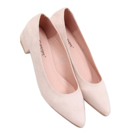 Scarpe con tacco basso beige CL70P Beige