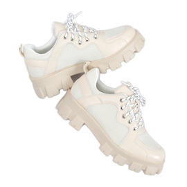 Mocassini con suola alta NC1129 Beige