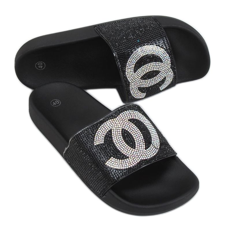 Pantofole nere BG78P nere nero