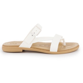 Crocs Tulum Toe Post Sandalo W 206108-1CQ bianco