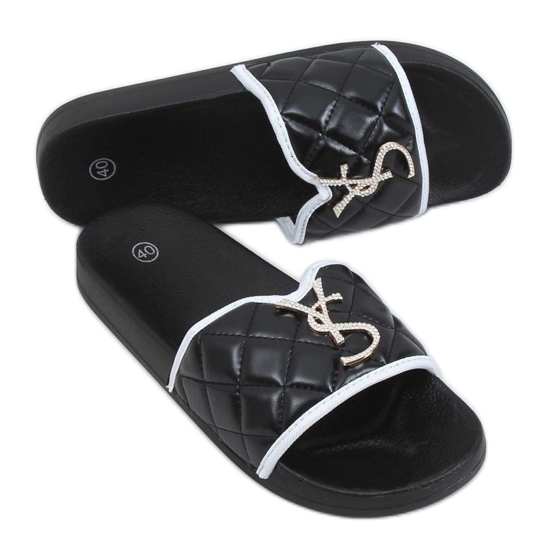 Pantofole nere BG77P da donna nere nero