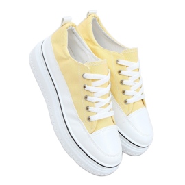 Giallo BL228P Sneaker suola alta gialla