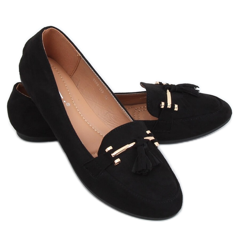 Mocassini da donna neri 9988-159 Black nero