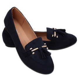 Mocassini da donna blu navy 9988-159 DK.BLUE