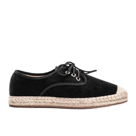 Espadrillas nere in ecopelle scamosciata Celina nero