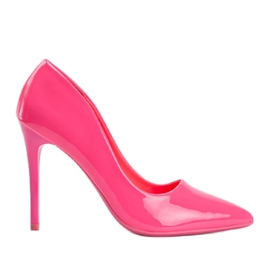 Tacchi Angela laccati rosa