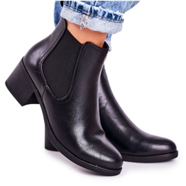 J. Star Stivali caldi da donna Stivali Jodhpur con tacco Nero Forevermore