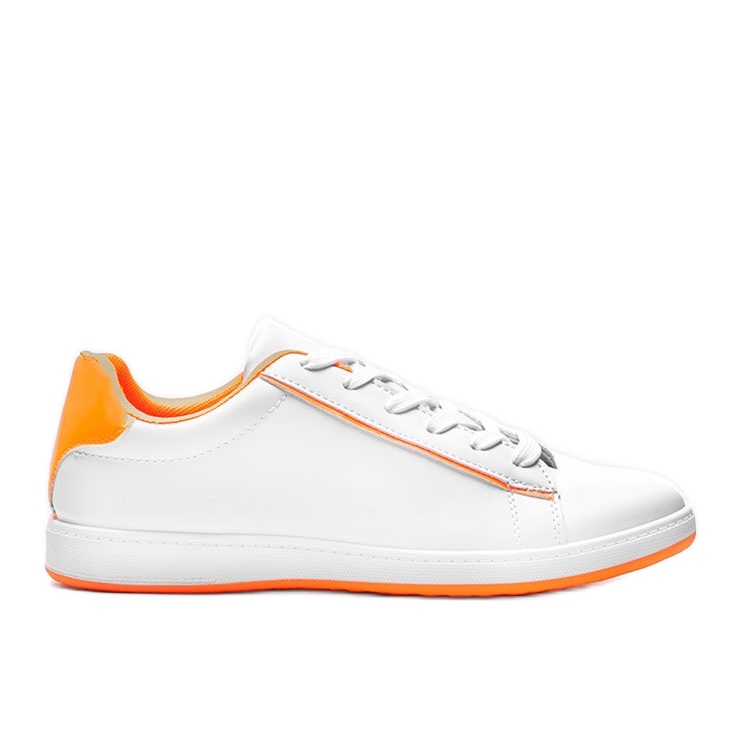 Sneakers bianche Carol da donna Neon Orange bianca