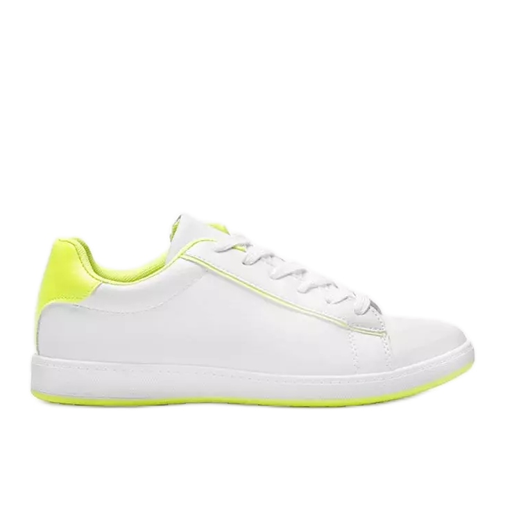 Neon Yellow Carol sneakers bianche da donna bianca