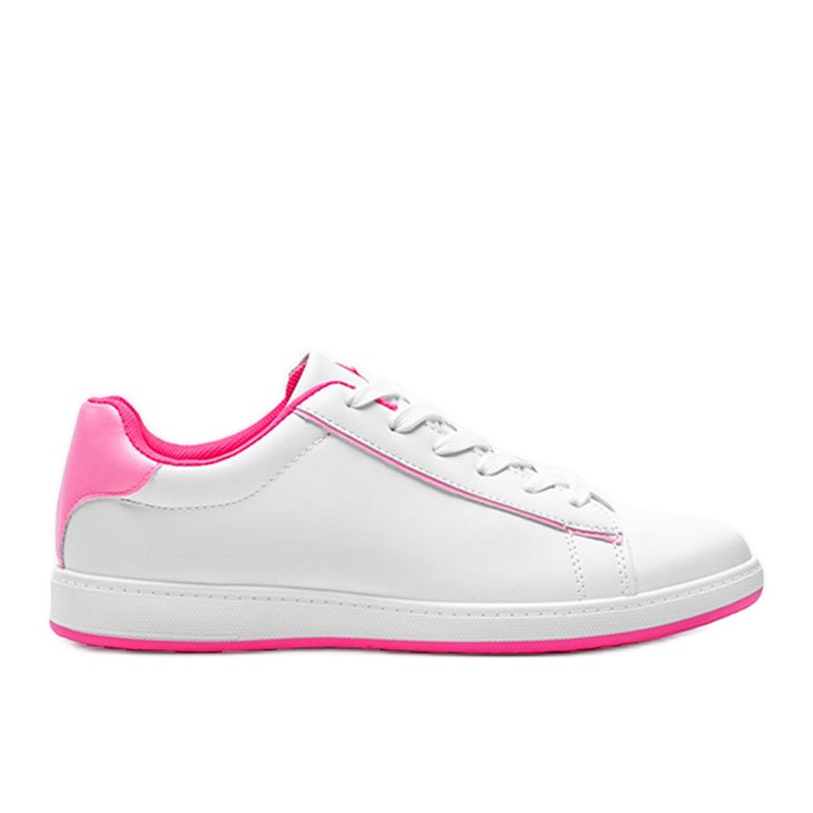 Sneakers bianche da donna Neon Fuxia Carol bianca