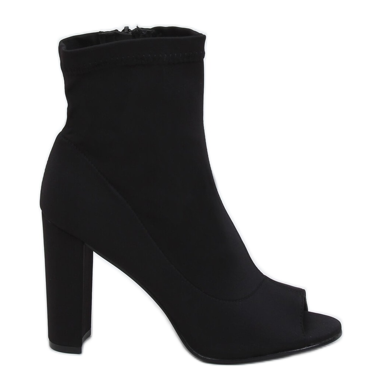 Stivali neri open toe NS031P Nero