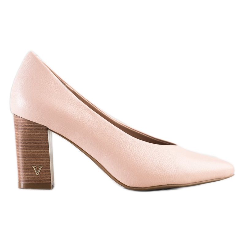 Décolleté Con Ecopelle VINCEZA rosa