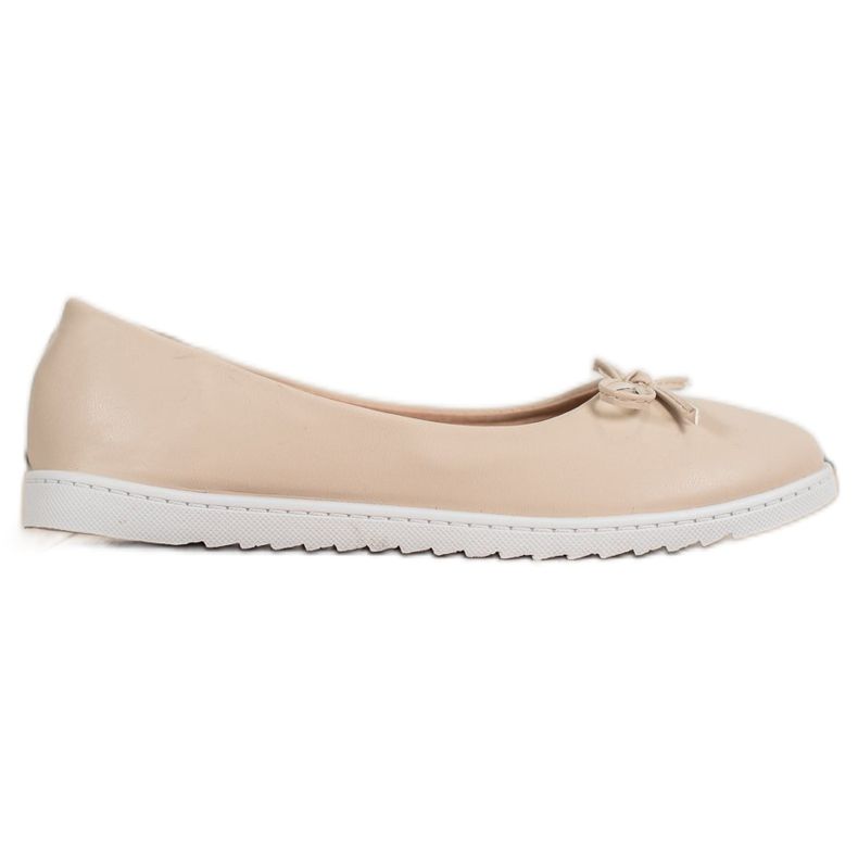 Diamantique Ballerine alla moda con ecopelle beige