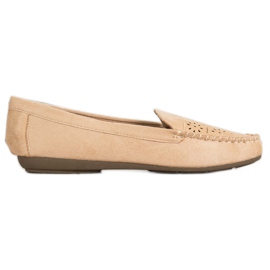 Best Shoes Mocassini Con Motivo Traforato beige