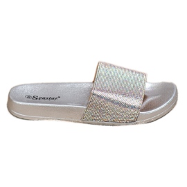 Seastar Pantofole Con Cristalli grigio