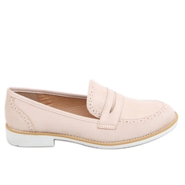 Mocassini da donna beige AB689 Nude