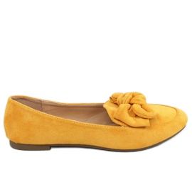 Mocassini da donna miele 9086 Giallo