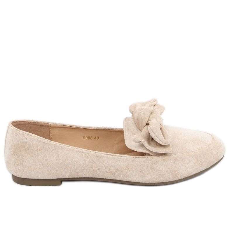 Mocassini da donna beige 9086 Beige