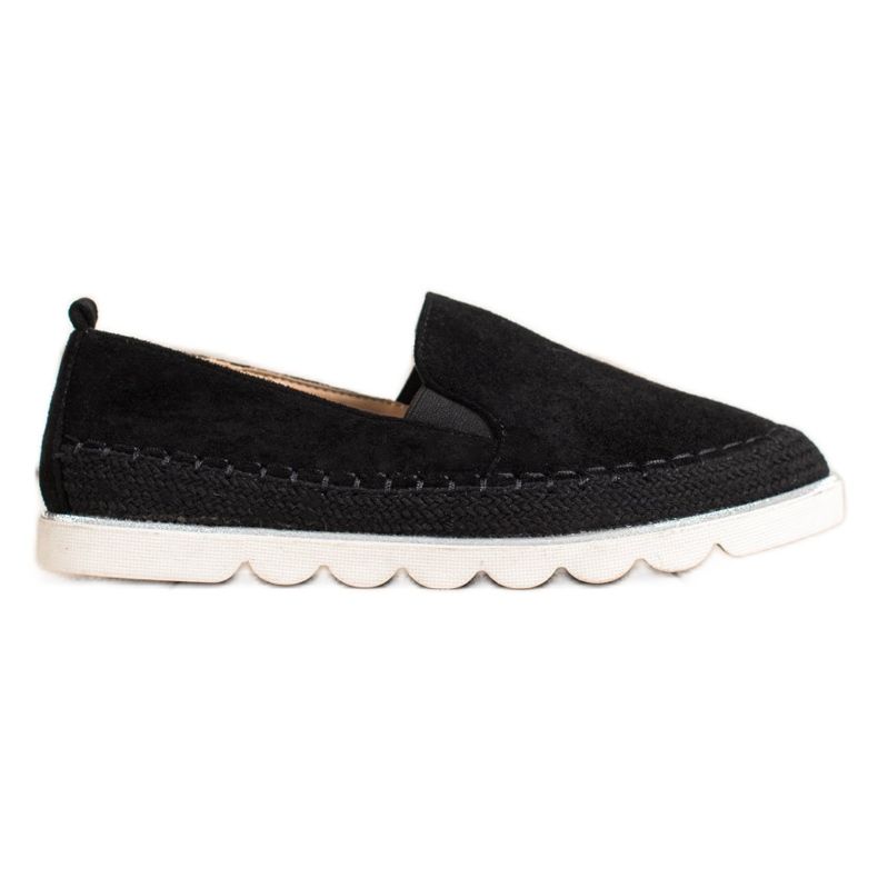 SHELOVET Slipons in pelle scamosciata per la primavera nero