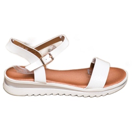 Weide Sandali laccati casual bianca