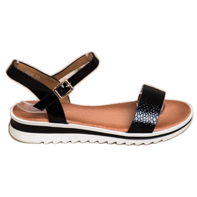 Weide Sandali laccati casual nero