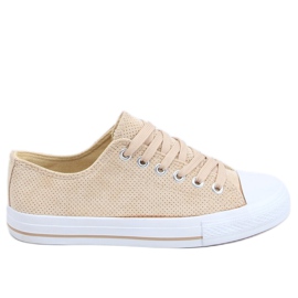 Sneakers beige beige da donna C949