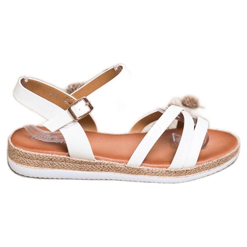 Weide Comodi sandali bianchi bianca