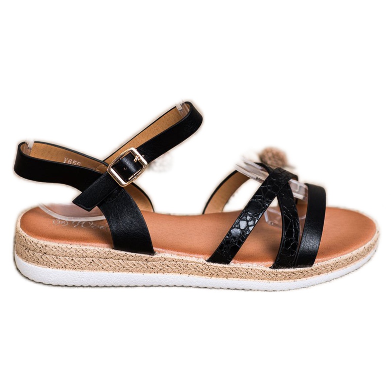 Weide Comodi sandali neri nero