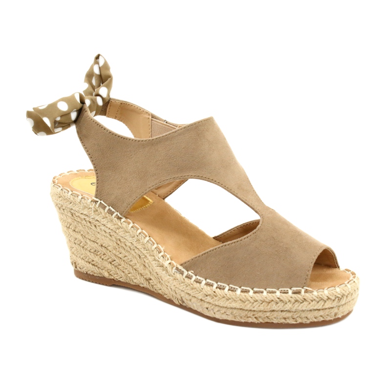 Sandali da donna con zeppa Taupe Monroe beige