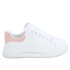 Sneakers da donna bianche e rosa A88-63 Pink bianca