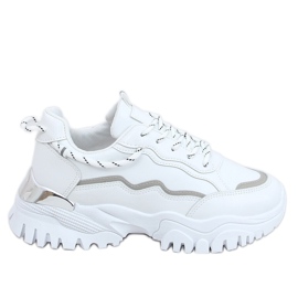 Bianco 9933 Scarpe sportive bianche