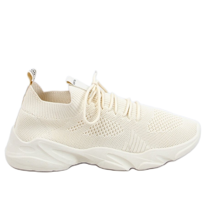 FF-10 Scarpe sportive a calzino beige beige