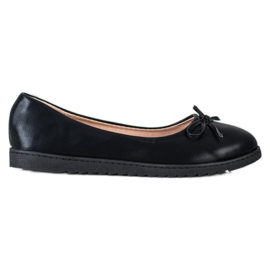 Diamantique Ballerine alla moda con ecopelle nero