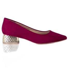 Filippo Décolleté Fucsia Con Tacco Oro rosa