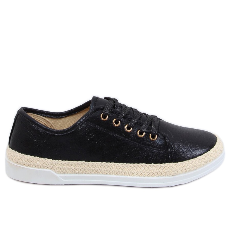 Espadrillas nere stringate JA3200 Black nero