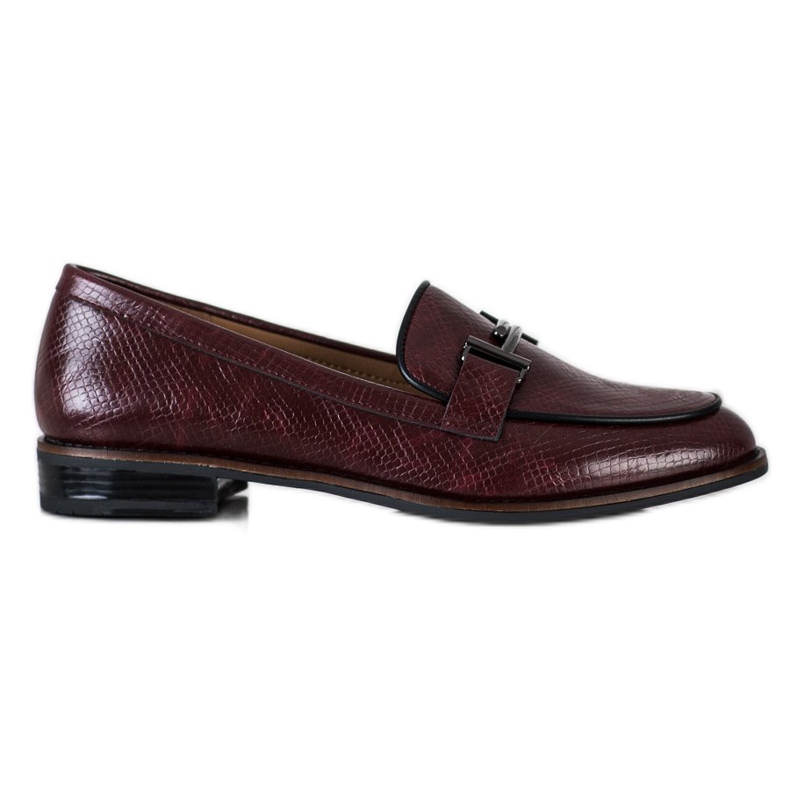 Scarpe Sergio Leone con stampa serpente rosso