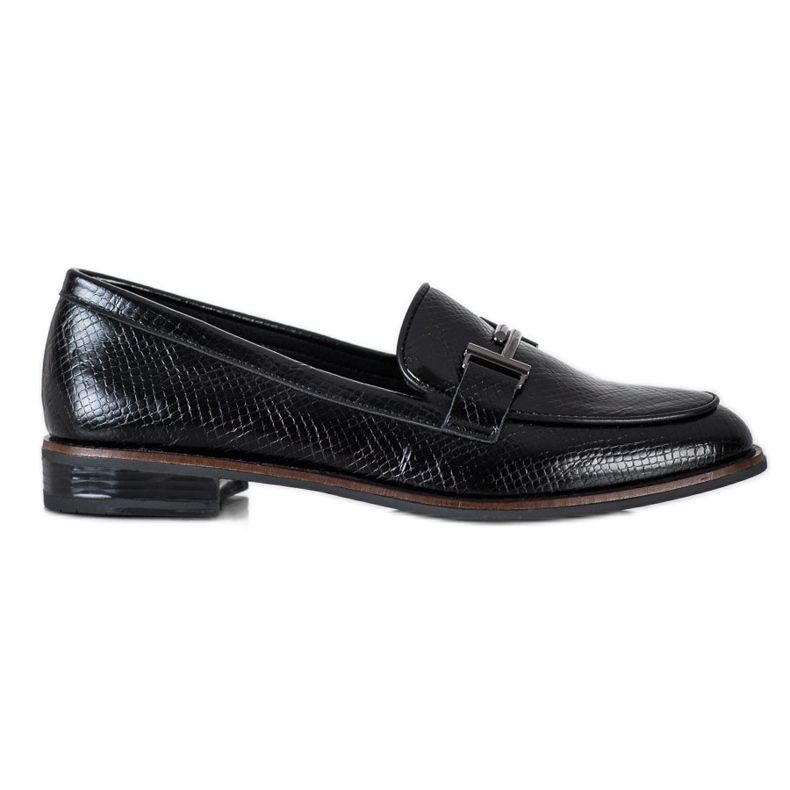 Scarpe Sergio Leone con stampa serpente nero