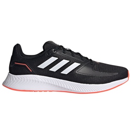 Adidas Runfalcon 2.0 scarpe uomo nere, bianche e arancioni FZ2803 bianco nero