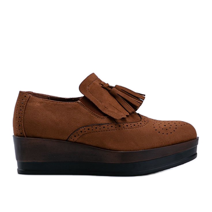 Scarpe brogue scamosciate marroni di Makenzie marrone