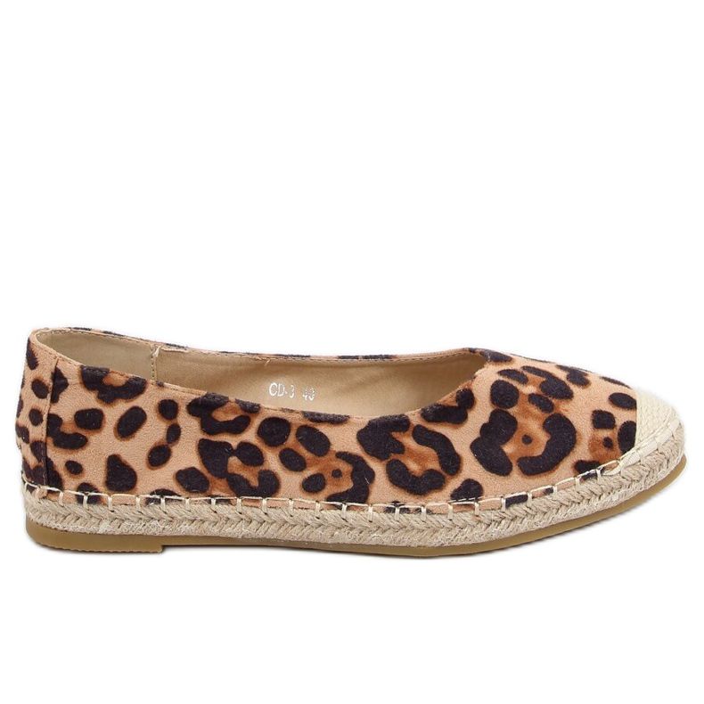 Leopard CD-3 Leopard espadrillas da donna marrone