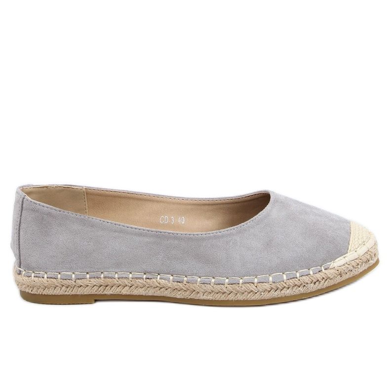 Espadrillas grigie da donna CD-3 Grey grigio
