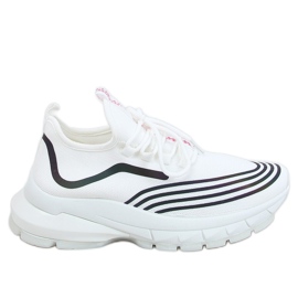 Calze sportive bianche BX1820-SP WHITE / BLACK bianco nero