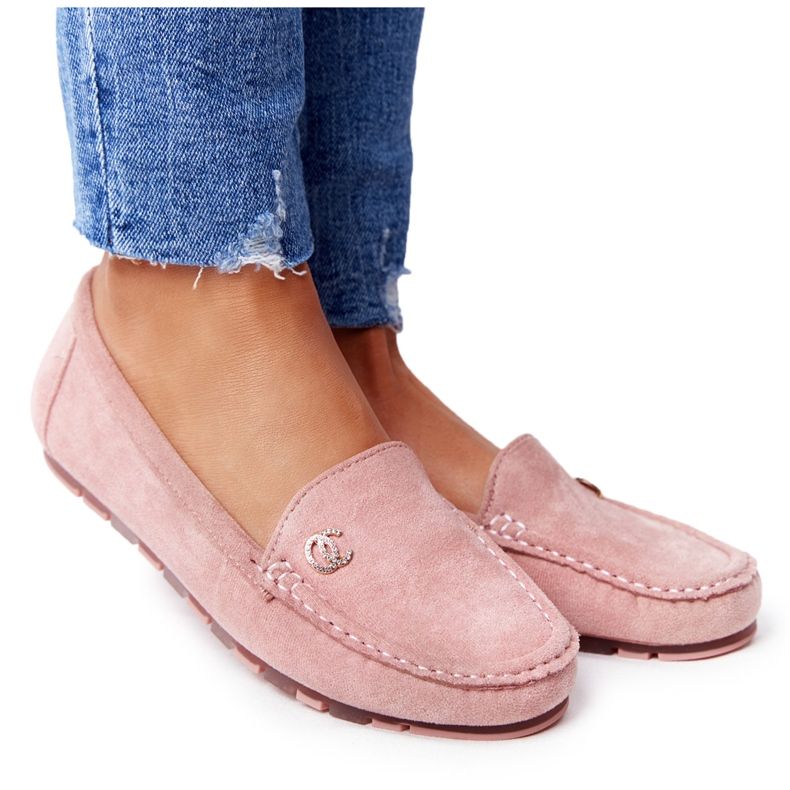 PS1 Mocassini Donna Scamosciati Rosa Madelyn