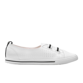 Sneakers Isabela bianche in ecopelle bianco