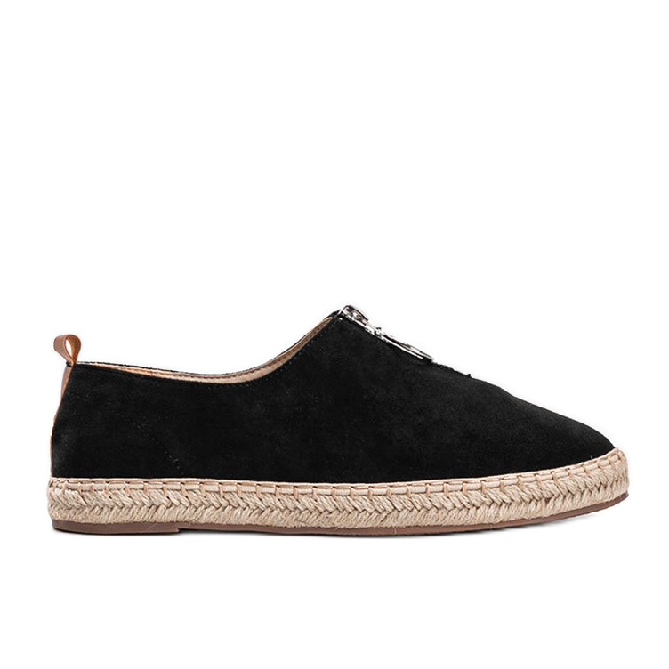 Espadrillas nere con cerniera Jaiden nero