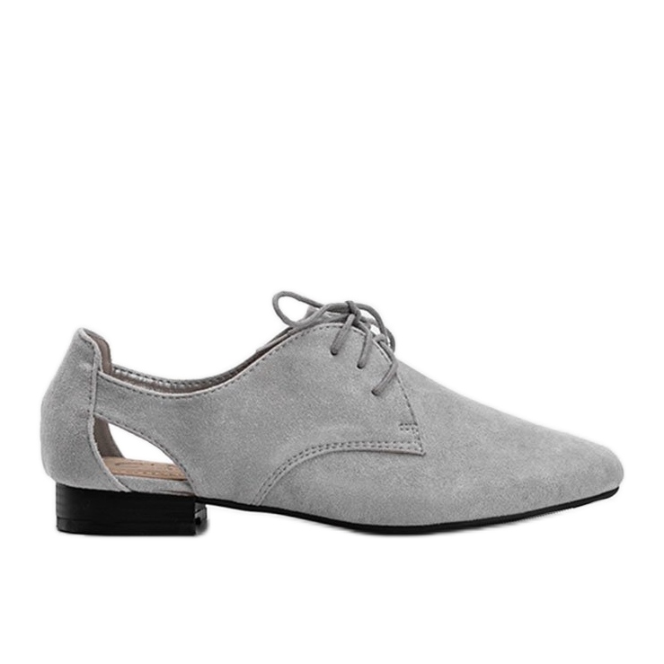 Scarpe Dorothy scollate lucide grigie grigio
