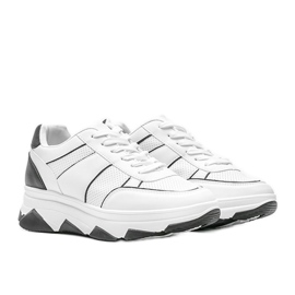 Sneakers bianche e nere di Julissa bianco