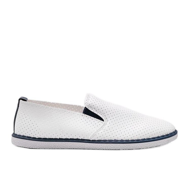 Sneakers bianche traforate Slip On Alex bianca