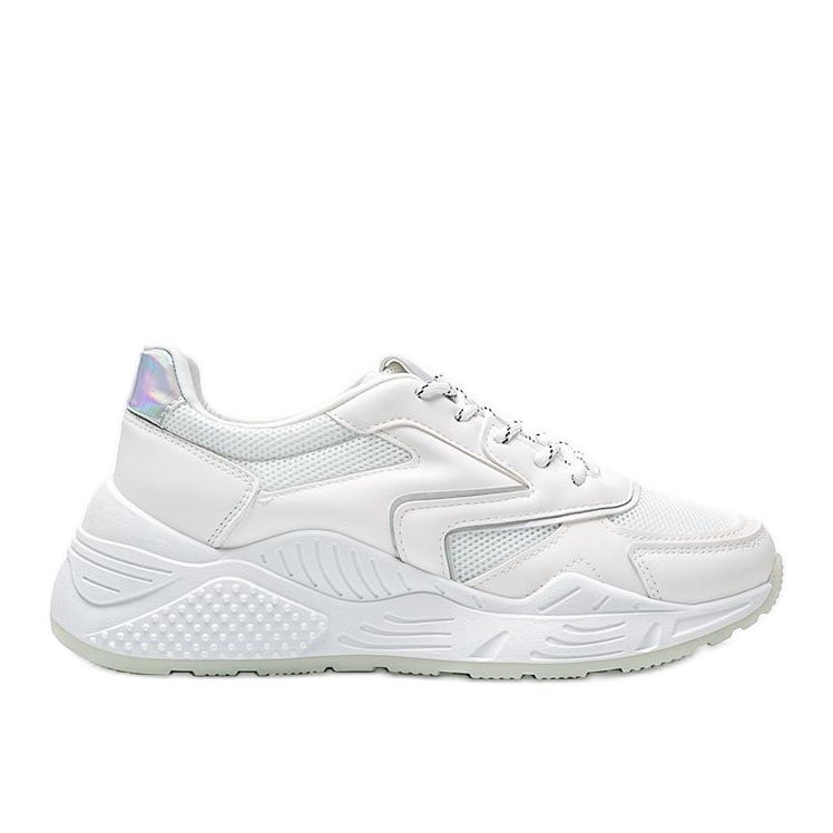 Chunky sneakers bianche con dettagli Kenna metallici bianca