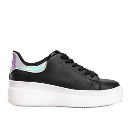 Sneakers nere con inserto olografico Lillian nero